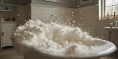 طريقة عمل رغوة البانيو